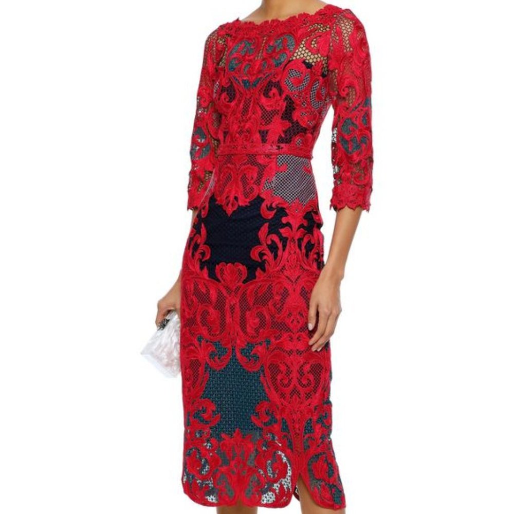 NWT Marchesa Notte Lace Dress